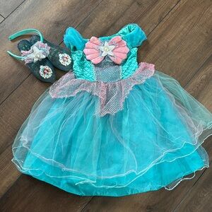 Mermaid princess dress up set for girls size 3T
